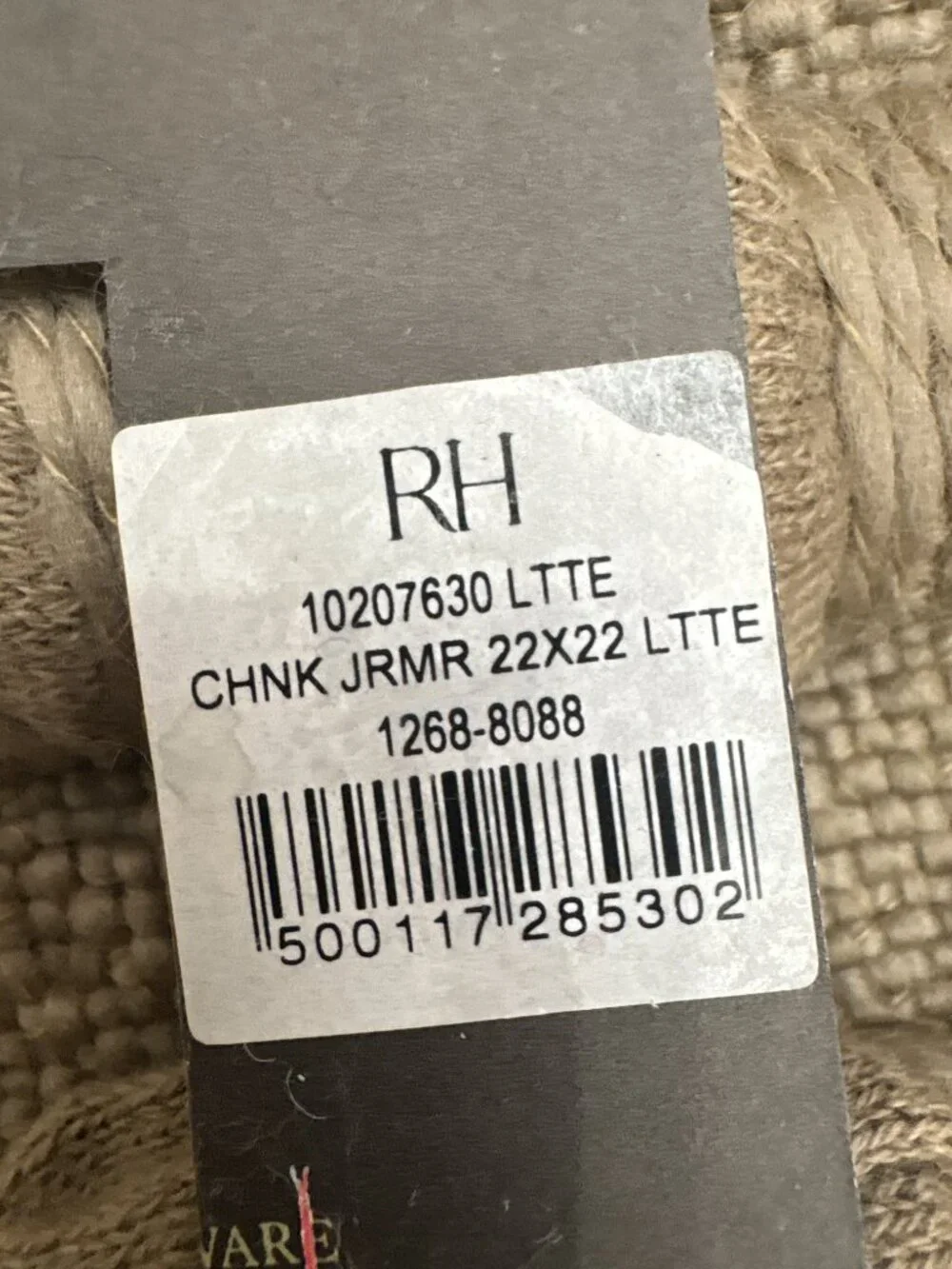RH Restoration Hardware Loa Merino Wool Chunky Stripe Pillow Cover